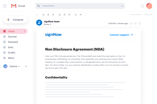 How to sign docs in Gmail