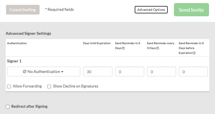 What is the difference between an in-person signature