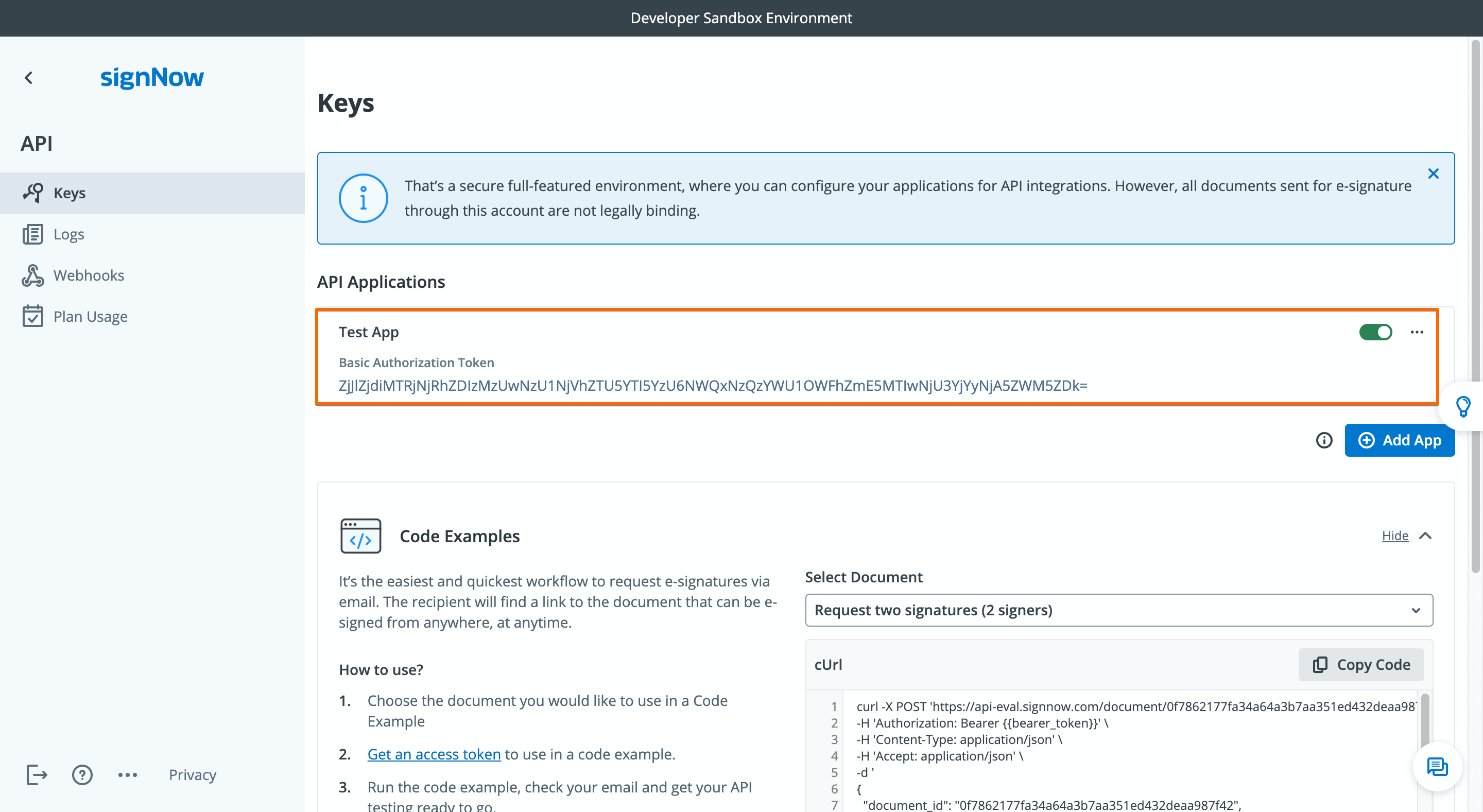 Basic Authorization tokens