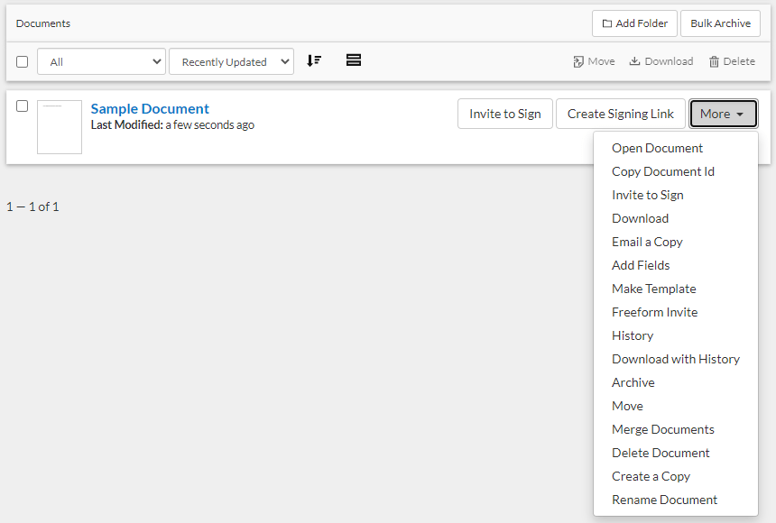 download document history