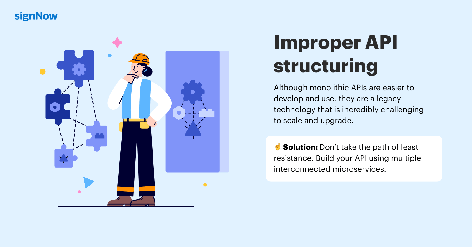 10 mistakes to avoid when building an API: Infographic