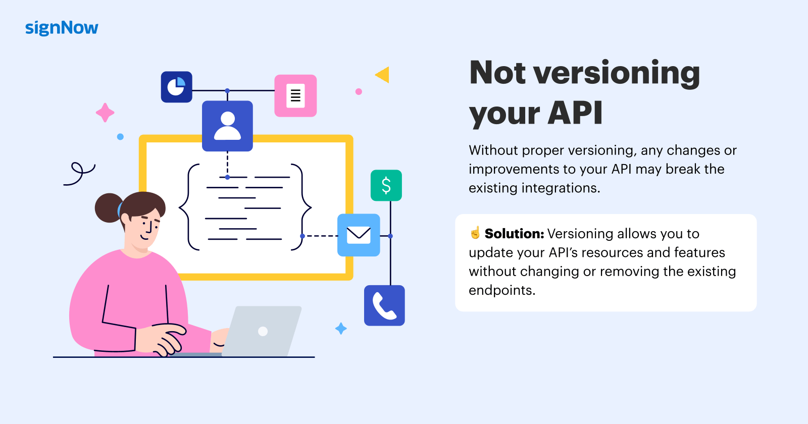 10 mistakes to avoid when building an API: Infographic