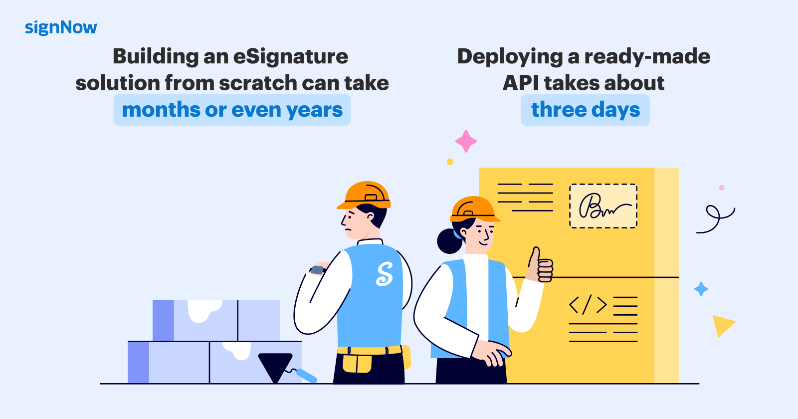 Building vs. Buying an eSignature API: Infographic