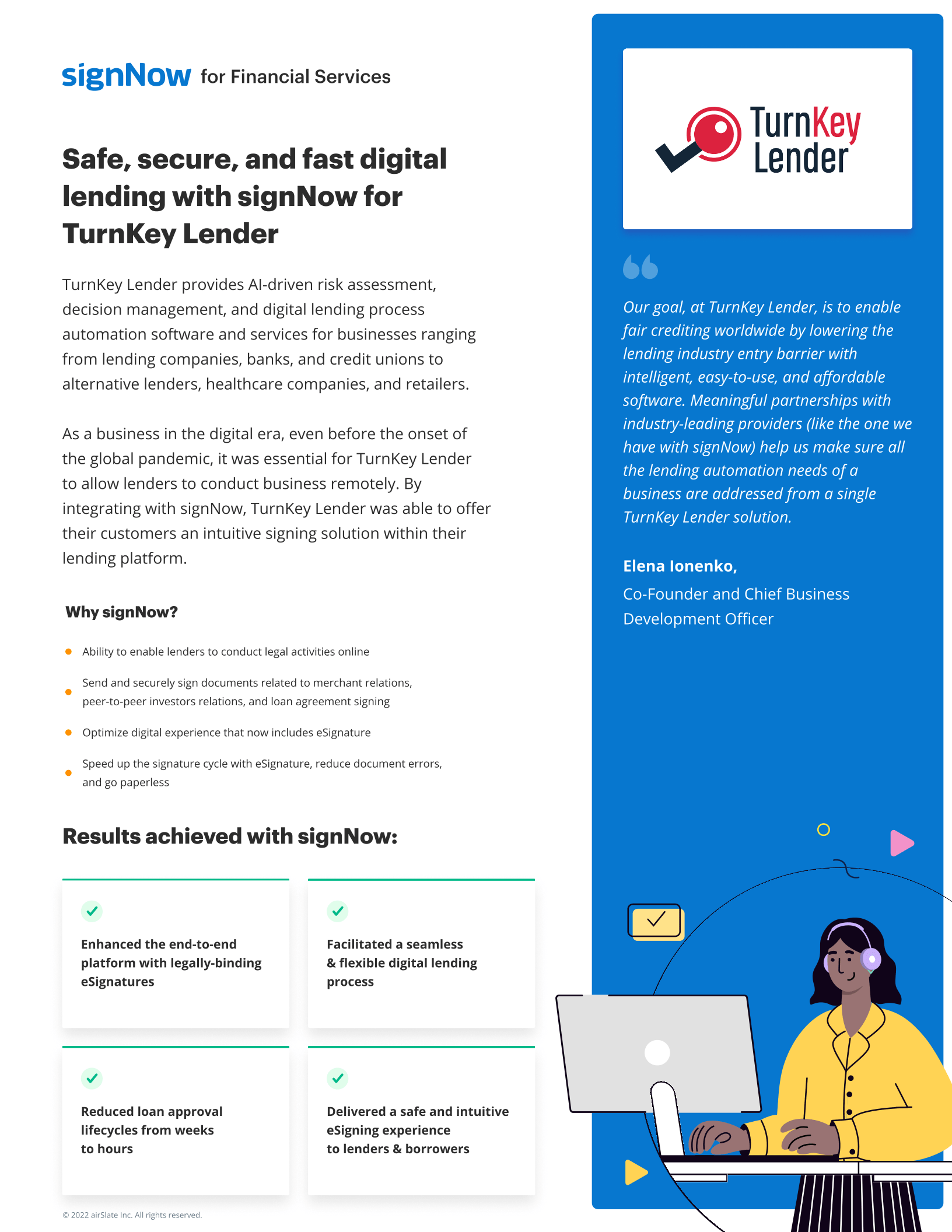 TurnKey Lender: An intuitive signing solution for a leading lending platform