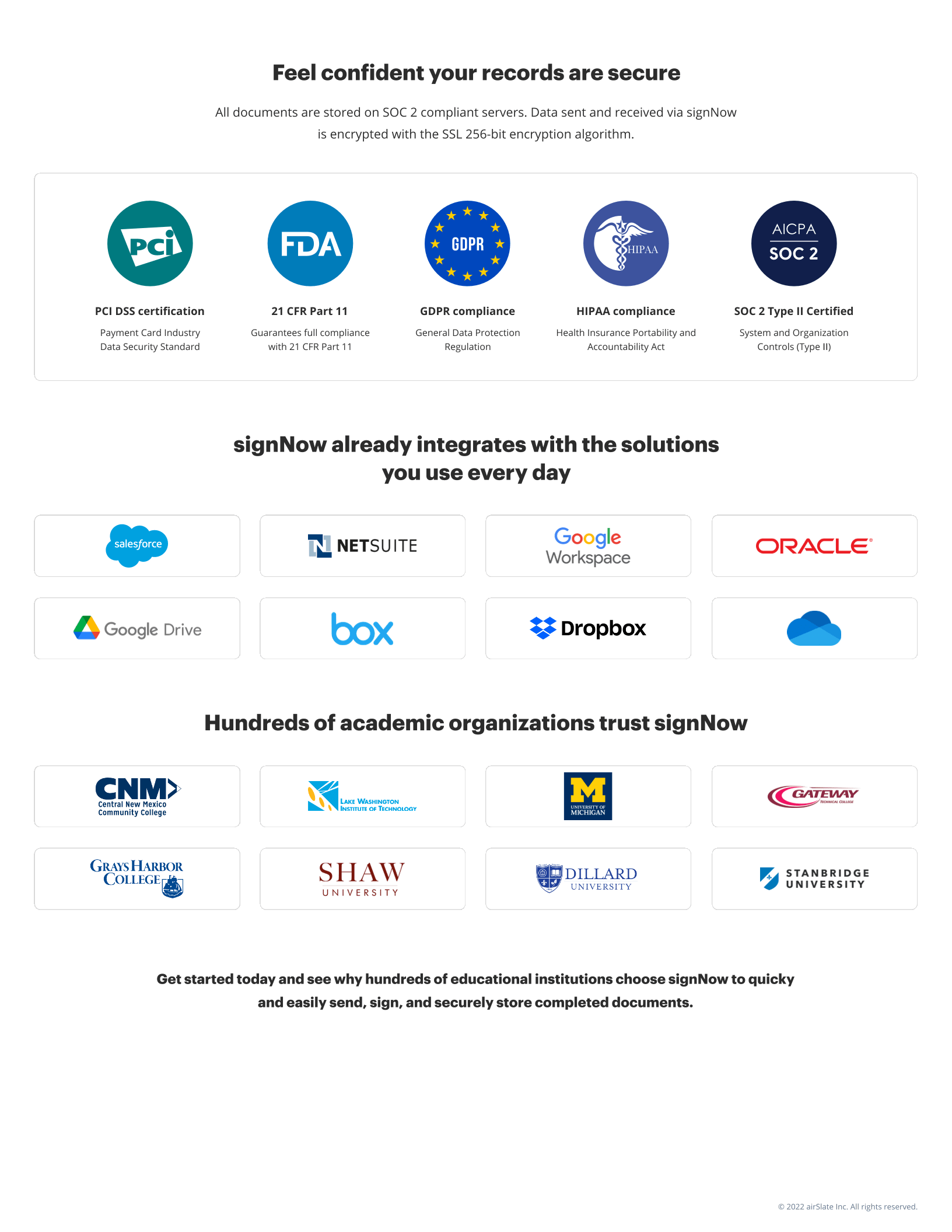 signNow for Education: Solution overview