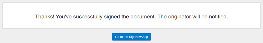 To complete a signature element