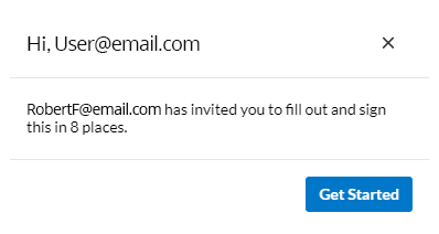 The recipient will receive