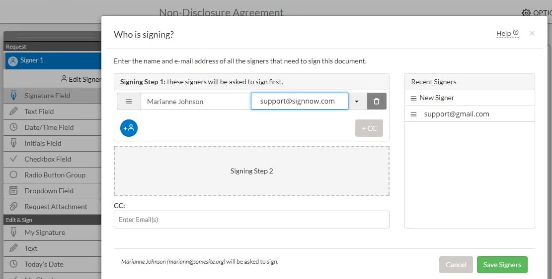 Signnow 2 Signers SignNow