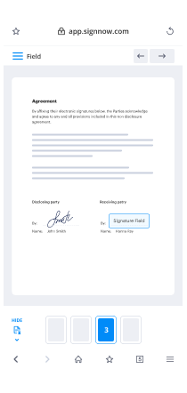 How to safely sign documents using a mobile browser