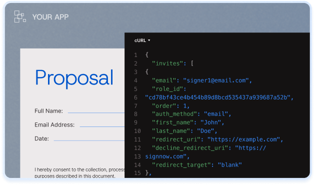 airSlate SignNow API editor
