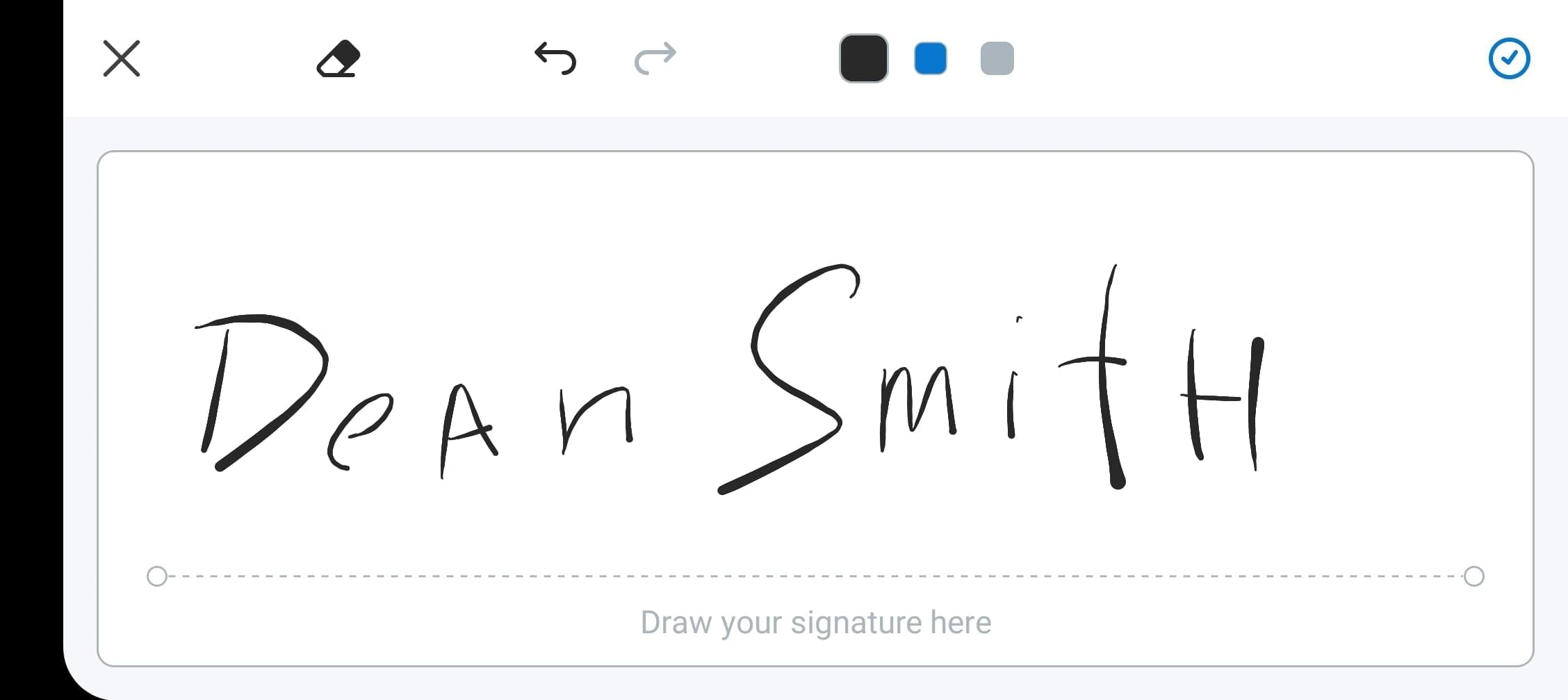 how to insert signature in word mobile iphone