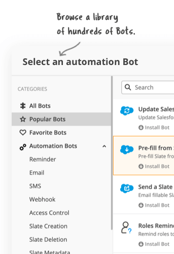 Built-in robotic process automation
