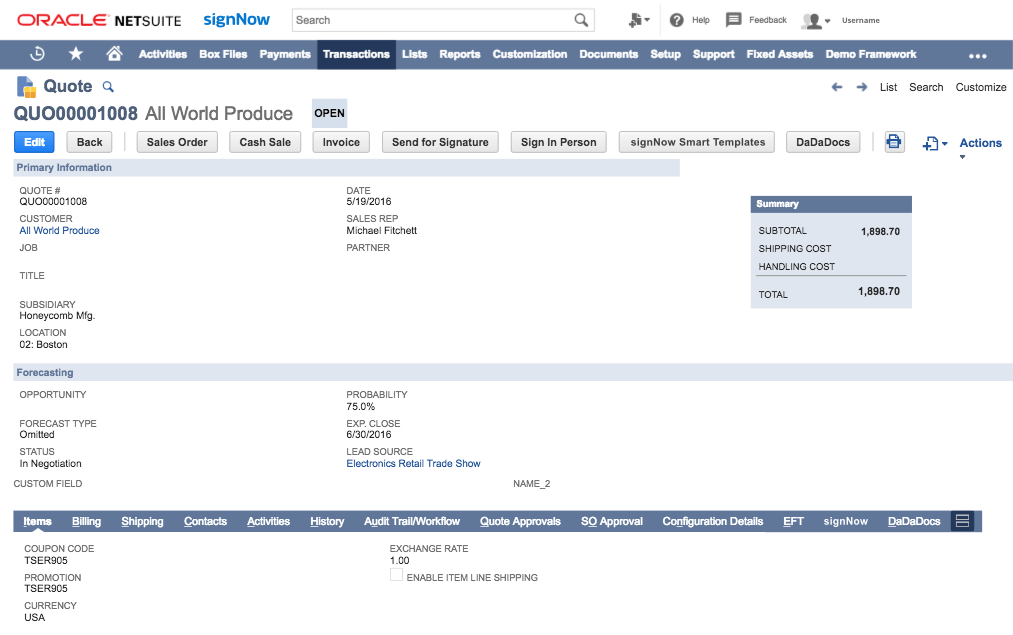 | Build eSignature workflows