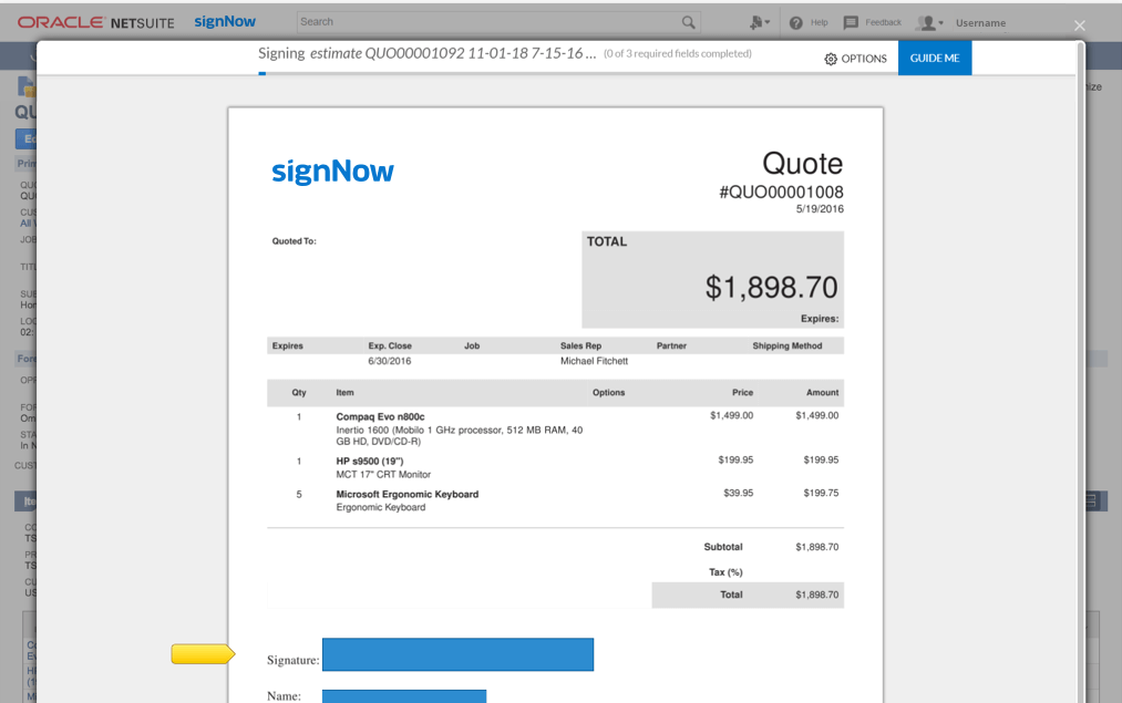 | Build eSignature workflows