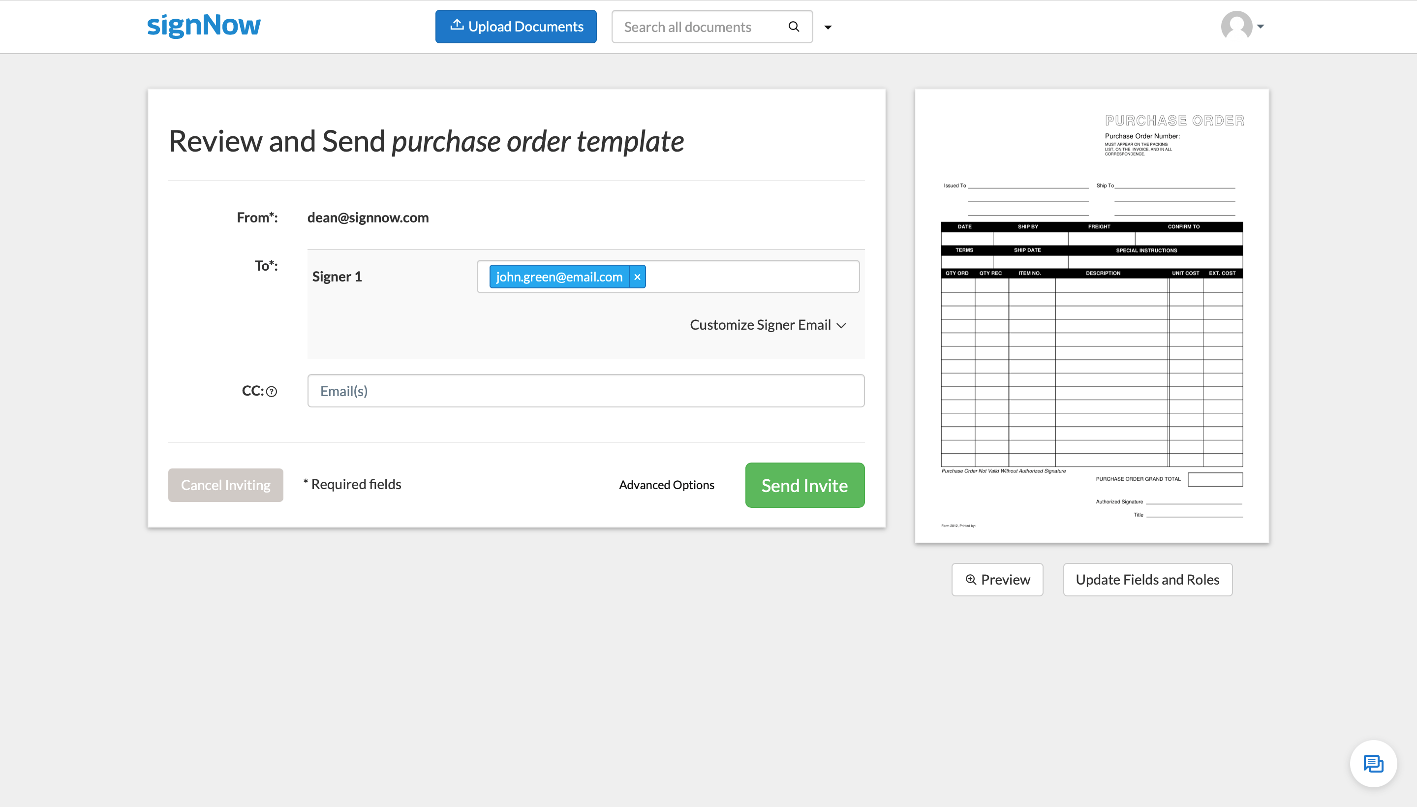 Help Center - How do I include initials in document templates?