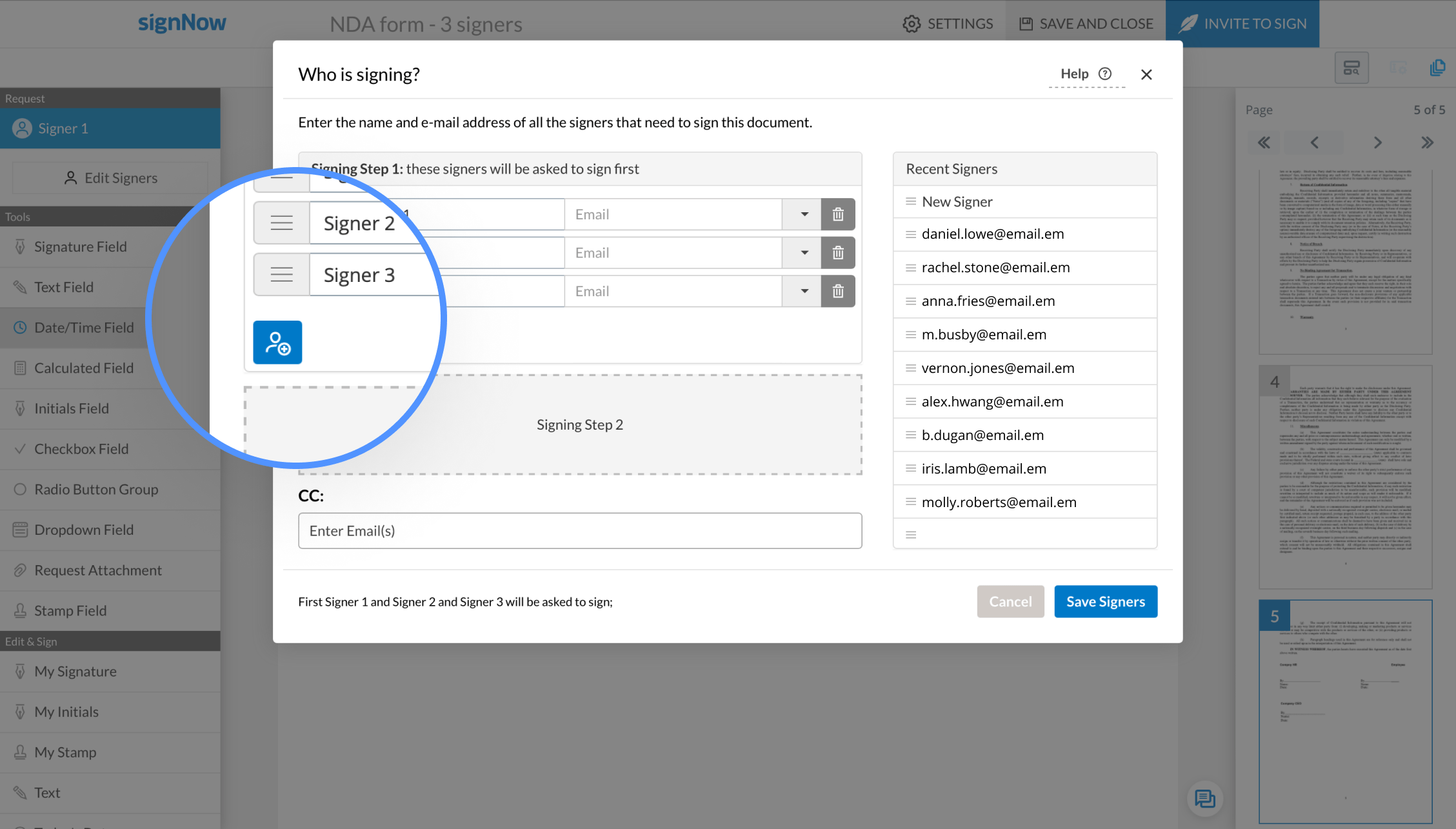 Add Multiple Signers | airSlate SignNow